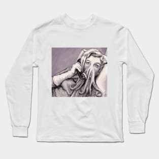 Phone Call of Cthulyn Long Sleeve T-Shirt